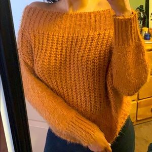 Off Shoulder Sweater